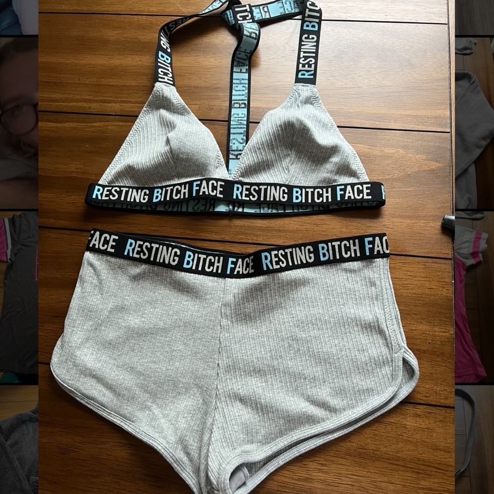 Resting B*tch Face Sleep Set